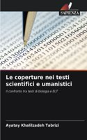 Le coperture nei testi scientifici e umanistici
