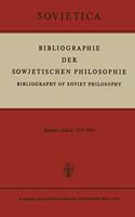 Bibliographie Der Sowjetischen Philosophie