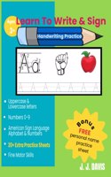 Learn To Write & Sign