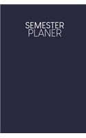 Semesterplaner: Semesterplaner für Studenten und Schüler mit Stundenplan für 4 Semester - Motiv: Dunkelblau
