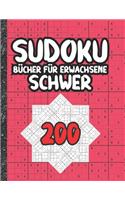 Sudoku Bücher für Erwachsene schwer: 200 Sudokus von hart mit Lösungen für Erwachsene Geschenke Sudoku hartes Buch Liebhaber Erwachsene, Kinder