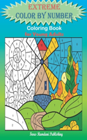 Extreme Color by Number coloring book for Young Adults