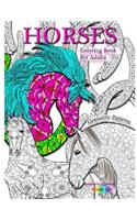 HORSES Coloring book for adults