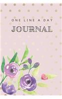 One Line A Day Journal