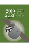 2019 2020 15 Months Jungle Sloth Daily Planner