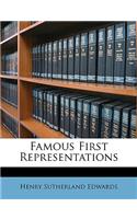 Famous First Representations