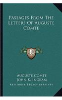 Passages from the Letters of Auguste Comte