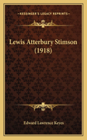 Lewis Atterbury Stimson (1918)