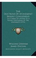 Doctrine Of Atonement Briefly Considered