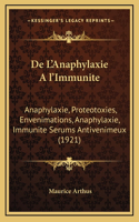 de L'Anaphylaxie Al'immunite