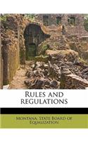 Rules and Regulations