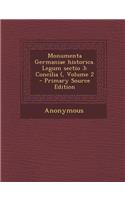 Monumenta Germaniae Historica. Legum Sectio 3