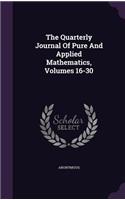 The Quarterly Journal of Pure and Applied Mathematics, Volumes 16-30