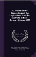 A Journal of the Proceedings of the Legislative Council of the State of New-Jersey .. Volume 1779