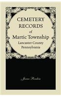 Cemetery Records of Martic Township, Lancaster County, Pennsylvania