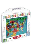 Brainfood Doodle Mats: U.S.A.
