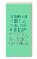 6-Pack  Elizabeth Gilbert for Em & Friends The Darkest Night Card