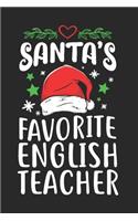 Santa's Favorite English Teacher Calendar 2020