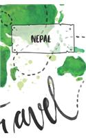 Nepal: Liniertes Reisetagebuch Notizbuch oder Reise Notizheft liniert - Reisen Journal für Männer und Frauen mit Linien