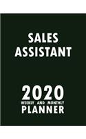 Sales Assistant 2020 Weekly and Monthly Planner