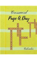 Crossword Page A Day Calendar