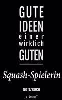 Notizbuch für Squash Spieler / Squash-Spielerin