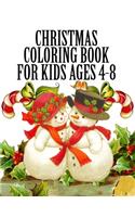 Christmas Coloring Book for Kids Ages 4-8: Cute Santa Claus, Snowman, Chirstmas Decorate in 50+ Coloring Pages