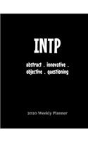 INTP Weekly Planner: 2020 INTP Myers Briggs Personality Weekly Organizer