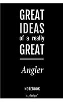 Notebook for Anglers / Angler: awesome handy Note Book [120 blank lined ruled pages]