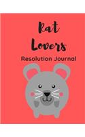 Rat Lovers Resolution Journal