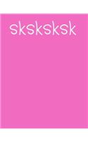 sksksksk: VSCO sksksksksk journal notebook 120 college ruled lined pages