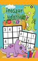 Dinosaur Sudoku Book for Kid: Easy and Fun Activity Early Learning 6-8 Workbook with Dinosaur Coloring Pages