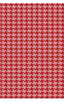 2019 Weekly Planner Red White Houndstooth Design Pattern 134 Pages: (2019 Planners Calendars Organizers Datebooks Appointment Books Agendas)