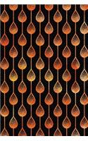 Journal Notebook Teardrops Pattern 2