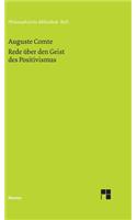 Rede über den Geist des Positivismus