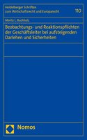 Beobachtungs- Und Reaktionspflichten Der Geschaftsleiter Bei Aufsteigenden Darlehen Und Sicherheiten