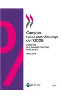 Comptes nationaux des pays de l'OCDE, Comptes des administrations publiques 2016: (Comptes Nationaux Des Pays de l'Ocde, Comptes Des Administra)