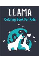 llama coloring book for kids