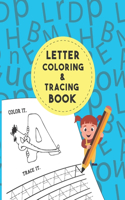 Letter Tracing And Coloring Book