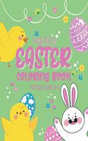 Happy Easter Coloring Book For Kids Ages 4-8