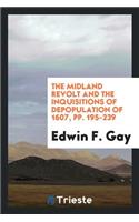 The Midland Revolt and the Inquisitions of Depopulation of 1607