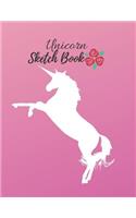 Unicorn Sketch Book For Kids Ages 4-8