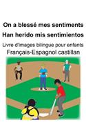Français-Espagnol castillan On a blessé mes sentiments/Han herido mis sentimientos Livre d'images bilingue pour enfants