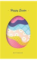 Happy Easter Notebook: Beautifully Designed Easter Themed Notebook in Half-Letter Size (Lined Soft Cover), Ideal for Gift / Present