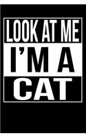 Look At Me I'm a Cat: line notebook