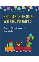 260 Cards Reading Writing Prompts Basic Sight Words for Kids