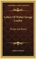 Letters of Walter Savage Landor