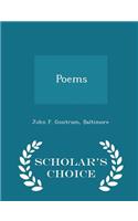 Poems - Scholar's Choice Edition: (English)