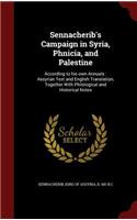 Sennacherib's Campaign in Syria, Phnicia, and Palestine