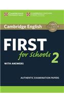 Cambridge English First for Schools 2 Student's Book with Answers